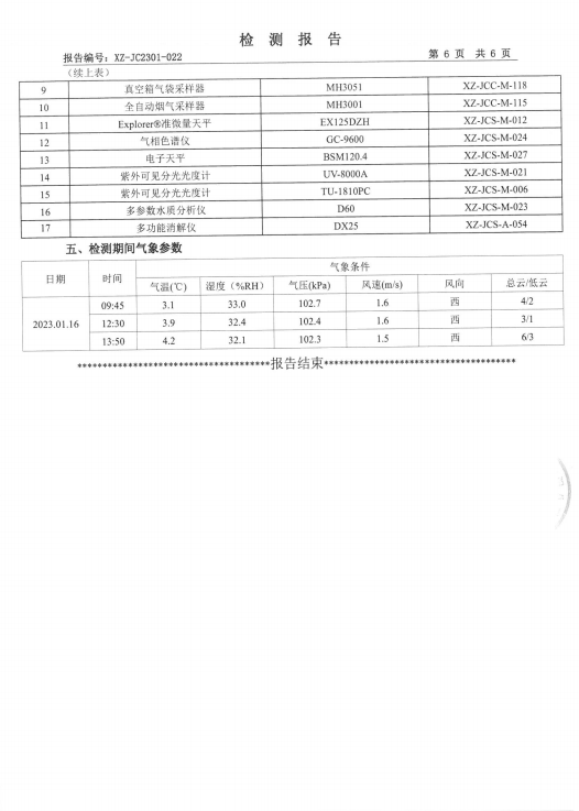 检测报告