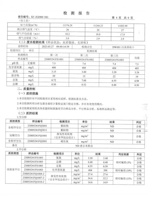 检测报告