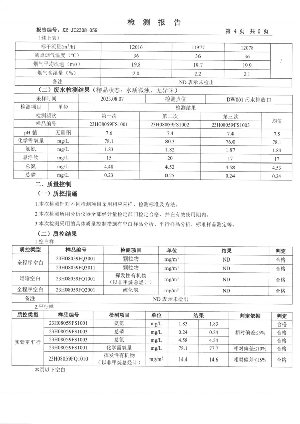 检测报告